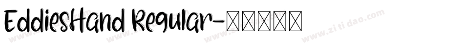 EddiesHand Regular字体转换